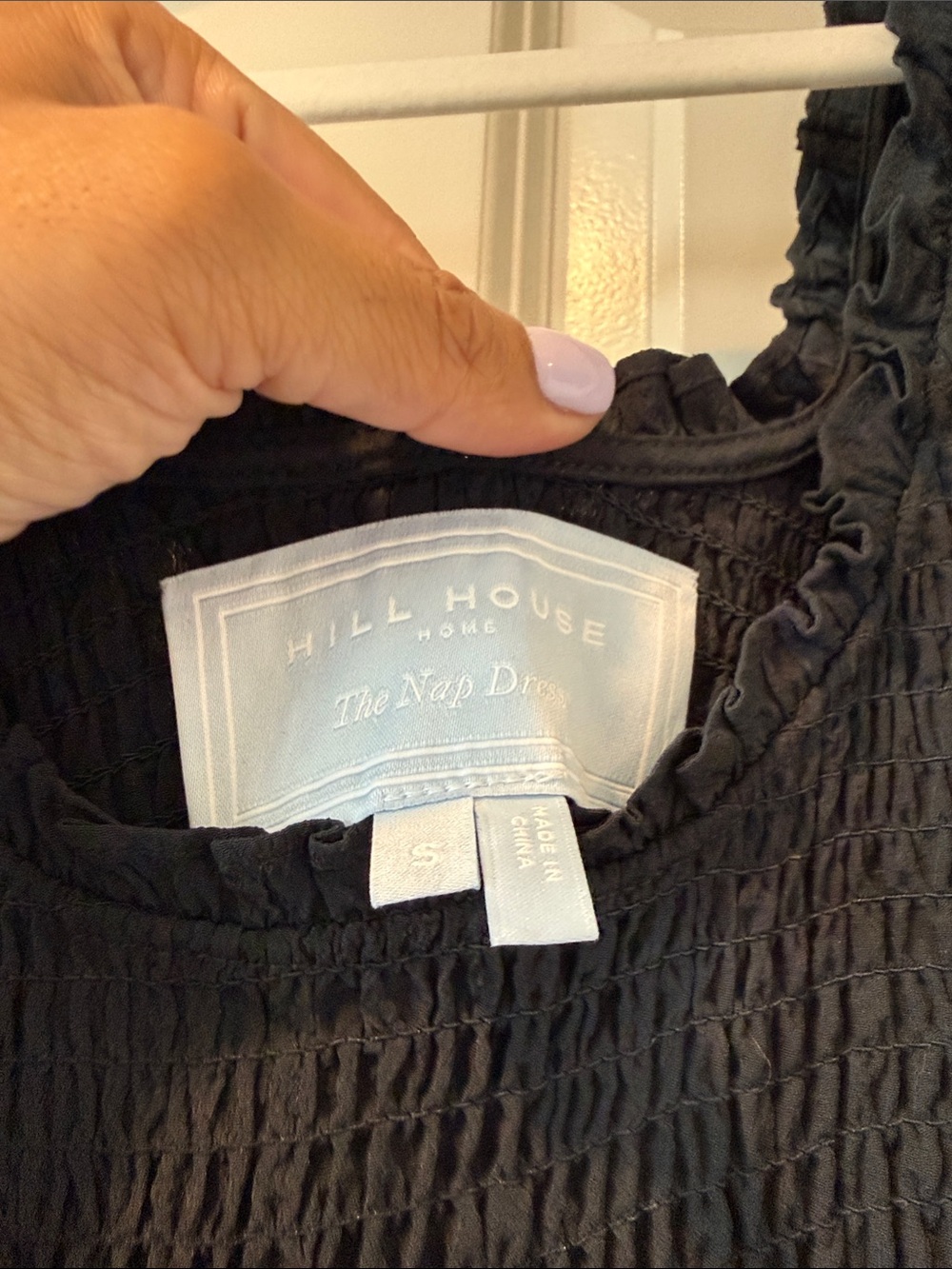 Hill House Black Maxi Dress with Smocked Bodice and Puff Sleeves - Picture 3 of 9